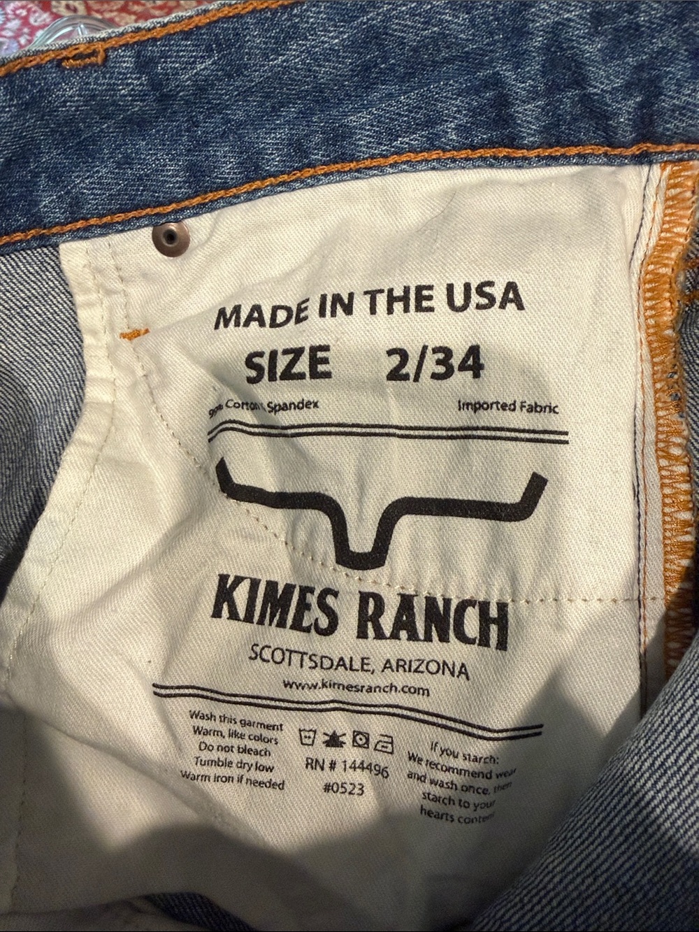Kimes Ranch Medium Blue Flared Jeans - Picture 5 of 5